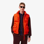 Lacoste Doudoune courte sans manche déperlante Taille 52 - M/L Orange