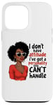 Coque pour iPhone 13 Pro Max Femme noire Reine africaine Afro Melanine Poppin Black History