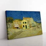 Big Box Art Vincent Van Gogh The Yellow House Canvas Wall Art Print Ready to Hang Picture, 76 x 50 cm (30 x 20 Inch), Multi-Coloured