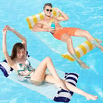 Pool Hammock, Set av 2 Flytande Hängmatta Flytande Säng Solstol Uppblåsbar 4-i-1 Bärbar Hopvikbar Flytande Hängmatta Ultralätt Flytande Hängmatta, Mörk B