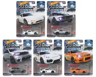 1:64 Hot Wheels Jeu 2023 Fast & Furious Real Riders 5 Pc. Nissan, Mazda, Chevy