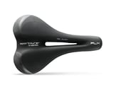 Sportourer by Selle Italia - FLX Gel Flow, City Bike Saddle, Soft Gel, With Reflective Technology for Poor Visibility - Black, L2