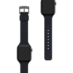 U by UAG [U] Aurora Silicone Strap for Apple Watch 38 mm / 40 mm [Watch SE, Series 6 / Series 5 / Series 4 / Series 3 / Series 2 / Series 1, Soft Silicone, Stainless Steel Pin Buckle] Black