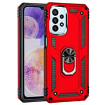 Samsung Galaxy A23      Military Armour Ring Case    Red