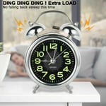 With Night Light Home Decor Alarm Clock Super Loud Double Bell Number Clock