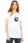 Marvin The Martian Face Faux Pocket Cotton Boyfriend T-Shirt