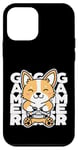 Coque pour iPhone 12 mini Kawaii Gamer Cute Anime Dog Corgi Jouant aux Jeux Vidéo