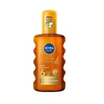 Nivea Sun Carotene Oil Spray SPF-6 - Golden Long Lasting Tan Vitamin E - 200 ml