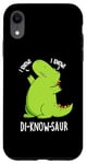 Coque pour iPhone XR Jeu de mots drôle de dinosaure Di-know-saur