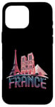 Coque pour iPhone 16 Pro Max France Paris Tour Eiffel Bonjour