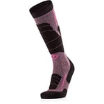 Therm-ic Femme Chaussettes Merino Reflector Women Chaussettes de ski, Pink/Black, FR : S (Taille Fabricant S(37-38)) EU
