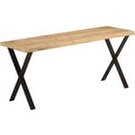 Vidaxl - Banc avec bord vivant 105 cm bois de manguier massif Brun