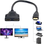 LaBlanc - Répartiteur HDMI, Répartiteur HDMI 1 Entrée 2 Sorties, Double HDMI, Adaptateur HDMI pour étendre 2 Moniteurs, Répartiteur de Câble HDMI