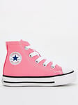 Converse Infant Girls Hi Top Trainers - Pink, Pink, Size 3 Younger