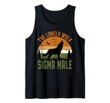 Sigma Male The Lonely Wolf The Alpha GigaChad Grindset Meme Tank Top