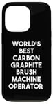 Coque pour iPhone 13 Pro Meilleur opérateur de machine à brosse en graphite de carbone au monde