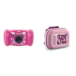 VTech 507153 Kidizoom Duo 5.0, Pink with Kidizoom Camera Case, Portable Hard Case for Children, Accessories for Kids Digital Camera, Suitable for Girls and Boys from 3, 4, 5+ Year Olds, Pink