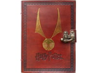 Harry Potter - Anteckningsbok I Läder 13,5X18 Cm (Brun)