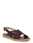 ANGULUS Sandals - Flat - Open Toe - Op Brun