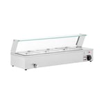 Royal Catering Bain marie - 2,000 W 3 GN 1/2 Trykk Glassbeskyttelse