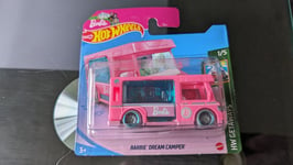 Hot Wheels Barbie Dream Camper Pink 2021 HW Getaways Short Card GRX39 Boxed New