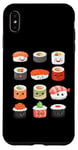 Coque pour iPhone XS Max Visages de sushis kawaii mignons type japonais de suchi amateur de nourriture