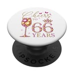 Félicitations à la reine de 66 ans, 66 ans, 66e anniversaire PopSockets PopGrip Adhésif