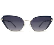 GUESS by Marciano Sunglasses GM0818 10W Blue Silver Cat Eye Frames Purple Lenses