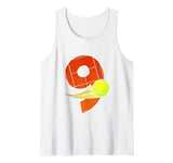 Tennis 9th Birthday - I'm 9 - Children's Birthday Tank Top