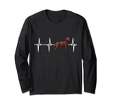 Brown Labrador Retriever Heartbeat Love My Dog Long Sleeve T-Shirt