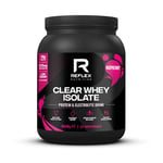 Reflex Nutrition Clear Whey Isolate Protein Powder - 20g of Protein, Low Sugar, Low Fat - Muscle Growth & Hydration - Light and Refreshing - Fruit Juice Style Flavours (Raspberry, 510g, 17 Servings)