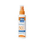 Mixa Solaire Peaux Sensibles - Spray Soin Solaire Très Haute Protection SPF 50+ UVA, UVA longs, UVB - Visage et Corps - Adultes et Enfants - Résistant à l'Eau et au Sable - Hypoallergénique - 150 ml