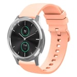 Garmin Vivomove Luxe -kelloranneke silikonista, 20 mm - vaaleanpunainen