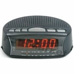 Lloytron AM/FM Radio Alarm Clock LED Display Bedside with Sleep Timer and Snooze