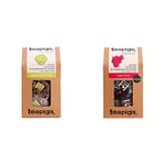 Teapigs Apple and Cinnamon Tea Bags Made With Whole Fruit Pieces (1 Pack of 50 Tea Bags) & Super Fruit Tea Made with Whole Fruit, Pack of 50