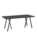 HAY - Loop Stand Table - Black - 180 x 87,5 cm - Matbord - Leif Jørgensen - Svart - Metall/Trä