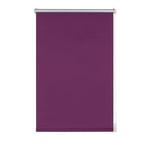 GARDINIA Store Enrouleur Occultant Thermique à Coller ou Clipser, Grande Réflexion de la Lumière, Économie d'Énergie, Opaque, Kit de Montage Inclus, Store Thermique EASYFIX, Violet, 75 x 150 cm (LxH)