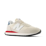 New Balance Men's 237 Sneaker, 7.5 UK Beige