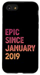 Coque pour iPhone SE (2020) / 7 / 8 6ème anniversaire garçons filles épique depuis août 2019