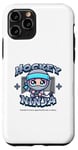 Coque pour iPhone 11 Pro Joueur ninja de hockey sur glace