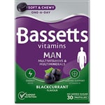 Bassetts Vitamins Man Multivitamins & Multiminerals Blackcurrant Flavour 30 Gummy Pastilles