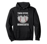 Cool Twin Cities Minnesota MN Baseball Skyline Pullover Hoodie