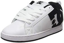 DC Shoes Homme Court Graffik Chaussure de Skate, Blanc White Black Black, 41 EU