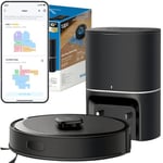 Tapo 5300Pa Hyper Suction Smart Robot Vacuum & Mop + Smart Auto-Empty Dock, 2 Months Hands-Free Cleaning, LiDAR+IMU Dual Navigation, Auto-Charging Robotic Vacuums,Works with Alexa&Google RV30 Max Plus