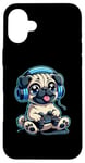 iPhone 16 Plus Funny Pug Gamer Dog Gaming Pug Pugs Video Game Case