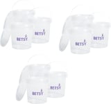 1 Litre Paint Kettle with lids/Pack of 9 - Betsy Group Buckets, Mixing pots,... 