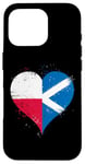 iPhone 16 Pro Heart for Half Polish Half Scottish A Poland Scotland Flag Case