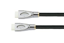 Kabel Python Python Hdmi" 2.1 Kabel 8K Uhd-2 Nylongeflecht Schwarz 1,5M