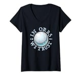 Womens Ghost Hunter | Paranormal Investigator UAPs Spirit Hunt Orbs V-Neck T-Shirt