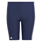 adidas Garçon Classic 3-Stripes Swim Jammers, Team Navy Blue 2/White, 5-6 Years